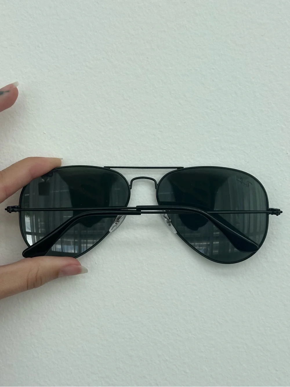 Ray Ban Unisex Aviator Sunglasses Large Metal in Total Black